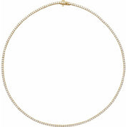 14K Lab-Grown Diamond Line Necklace in Various Carat Weights and Lengths