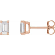 14K Rose 3/4 CTW Lab-Grown Diamond Earrings