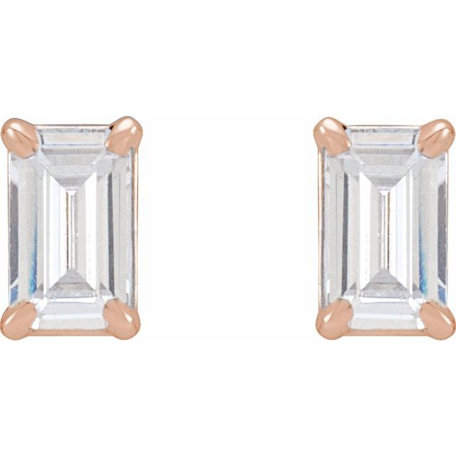 14K Rose 3/4 CTW Lab-Grown Diamond Earrings