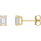 14K Yellow 1 1/2 CTW  Lab-Grown Diamond Earrings