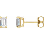 14K Yellow 1 1/2 CTW  Lab-Grown Diamond Earrings