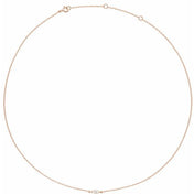 14K 1/4 CT Lab-Grown Diamond Necklace 16-18"