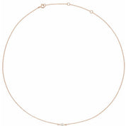 14K 1/4 CT Lab-Grown Diamond Necklace 16-18"