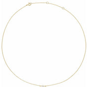 14K 1/4 CT Lab-Grown Diamond Necklace 16-18"