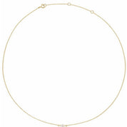 14K 1/4 CT Lab-Grown Diamond Necklace 16-18"