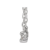 Sterling Silver .04 CTW Natural Diamond 18" Necklace