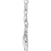 Platinum 1/5 CTW Rose-Cut Natural Diamond 18" Necklace