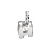 Sterling Silver 1/10 CT Natural Diamond Bezel-Set 16-18" Necklace
