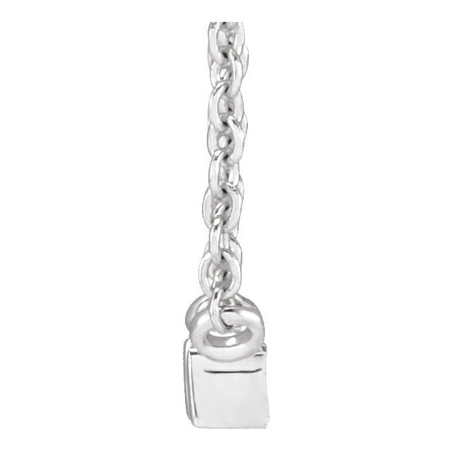Natural Diamond Stackable Solitaire Necklace Adjustable 16-18" Series 88073