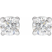 14K White 1/2 CTW Natural Diamond Stud Earrings