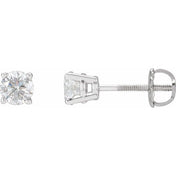 Platinum 1 1/2 CTW Natural Diamond Stud Earrings