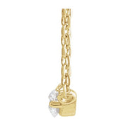 14K Yellow 1/10 CTW Natural Diamond Graduated 16" Necklace