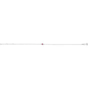 Sterling Silver Natural Pink Tourmaline Bezel-Set Solitaire 6 1/2-7 1/2" Bracelet