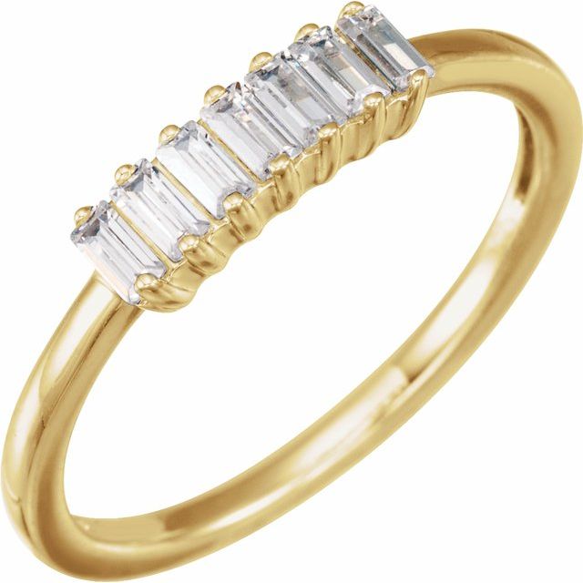 14K Yellow 1/3 CTW Lab-Grown Diamond Ring
