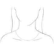 14K 1/4 CT Lab-Grown Diamond Necklace 16-18"
