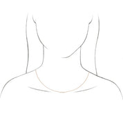 14K 1/4 CT Lab-Grown Diamond Necklace 16-18"
