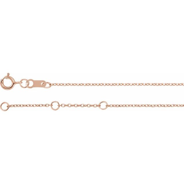 14K Rose Natural Mozambique Garnet 6 1/2-7 1/2" Bracelet