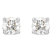 Platinum 1/3 CTW Natural Diamond Stud Earrings