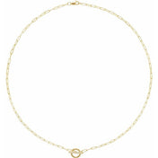 14K .04 CTW Natural Diamond Toggle Necklace 16"