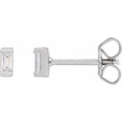 14K White .08 CTW Lab-Grown Diamond Earrings