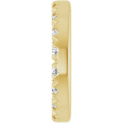 14K Yellow 5.3 mm ID 1/6 CTW Lab-Grown Diamond French-Set Earring Jacket