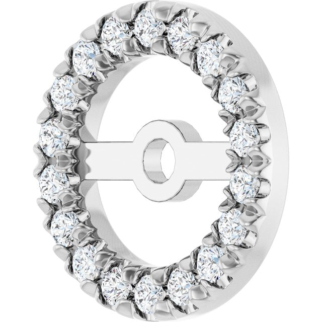 6 CTW Lab-Grown Diamond French-Set Earring Jacket