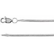 Sterling Silver 1.5 mm Snake 20" Chain