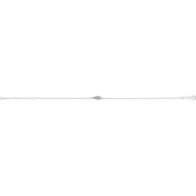 14K and Platinum Natural Diamond Angel Wing Bracelet with .015 CTW, Adjustable Size 6 1/2-7 1/2"