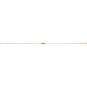 14K and Platinum Natural Diamond Angel Wing Bracelet with .015 CTW, Adjustable Size 6 1/2-7 1/2"