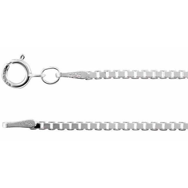 Sterling Silver 1.5 mm Diamond-Cut Box 16" Chain