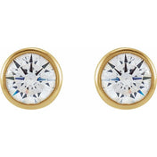 14K Yellow 3.5 mm Round 1/3 CTW Lab-Grown Diamond Earrings