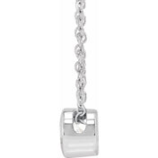 14K Lab-Grown Diamond Solitaire Necklace with 16-18" Chain in Multiple Carat Weights