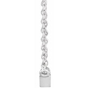 Natural Diamond Stackable Solitaire Necklace Adjustable 16-18" Series 88073
