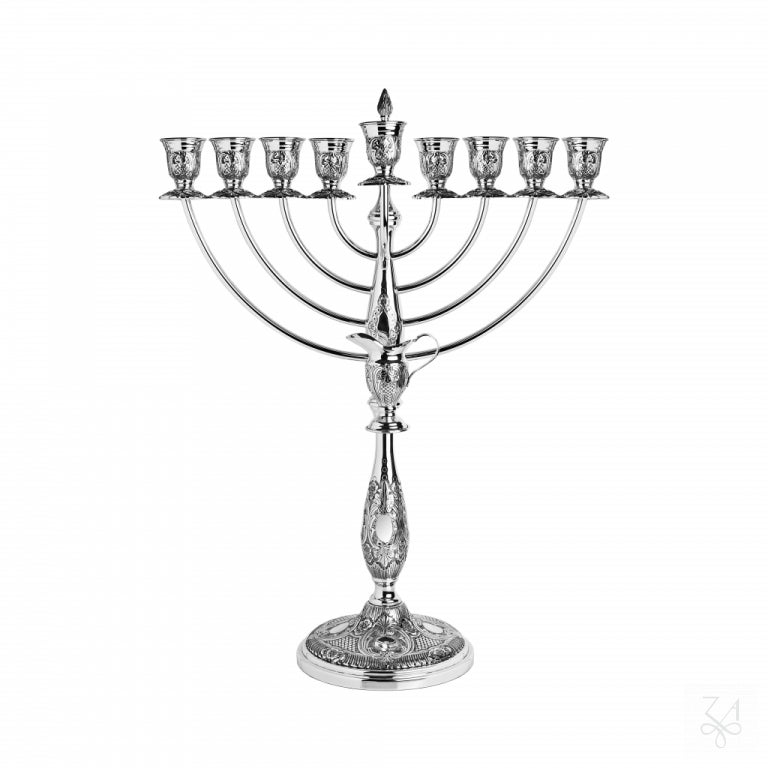 Sterling Silver Italian Menorah - Menorah Inglese II - Mod. Chez Renascence