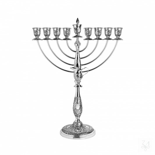 Sterling Silver Italian Menorah - Menorah Inglese II - Mod. Chez Renascence