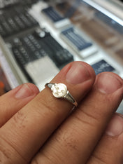 Custom Sterling Silver Ultrasound Signet Ring, Personalized Baby Face Keepsake (Made to Order)