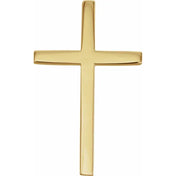14K Yellow 25.7x15.7 mm Cross Pendant
