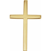 14K Yellow 25.7x15.7 mm Cross Pendant