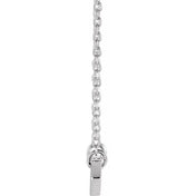 Custom Handwriting Necklace with Geometric Bar Pendant