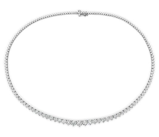 7.5 Carat Graduated Diamond Tennis Necklace (special order for Issac I.)